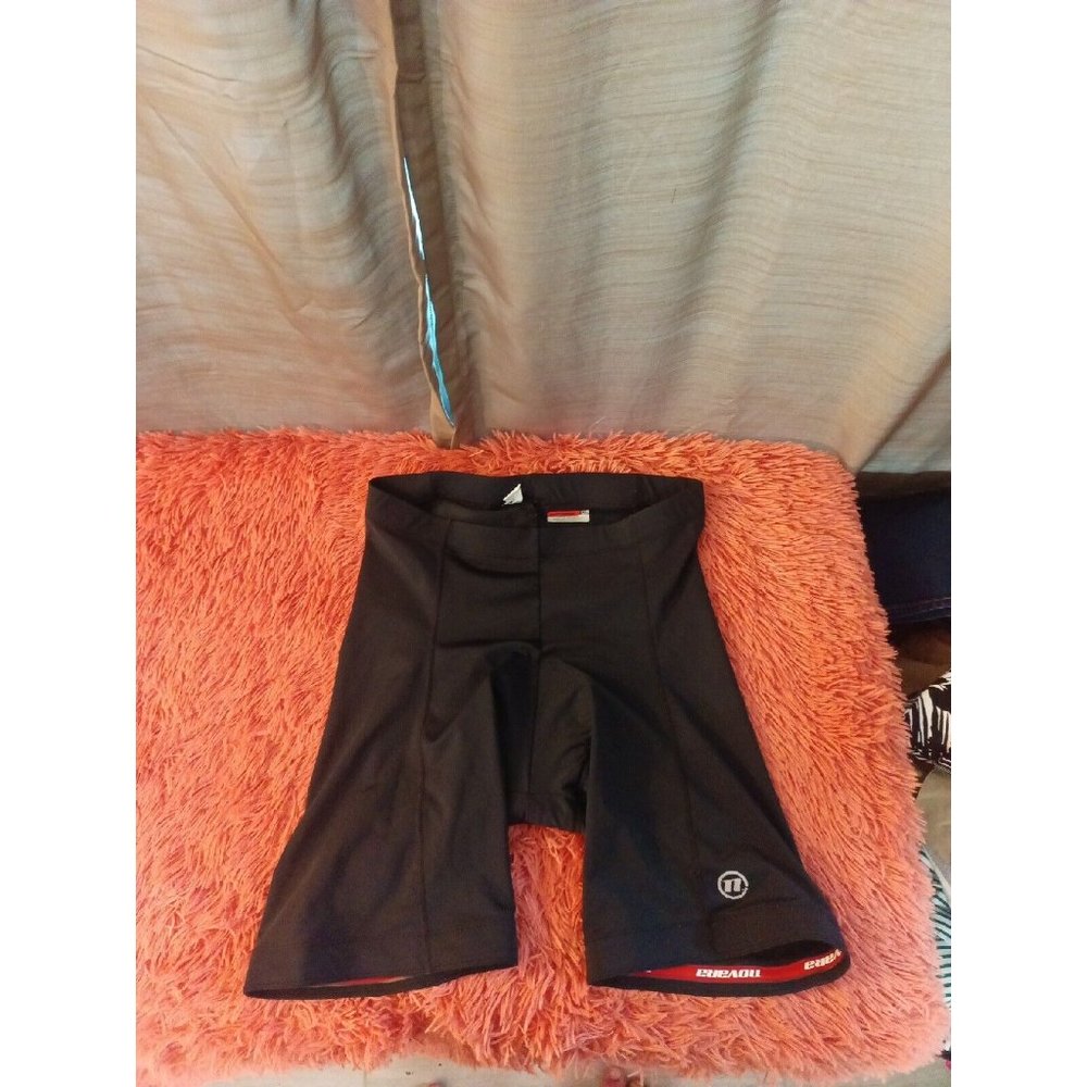 Men's Novara Solid Black Padded Inside Biker Shorts Size XL